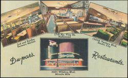Du-par's Restaurants Locations in Los Angeles Postcard