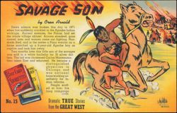 Savage Son: The Story of Carlos Montezuma, Great West Series Postcard