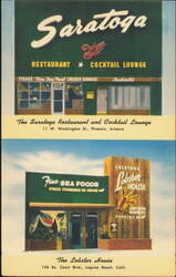 Saratoga Restaurant Phoenix and The Lobster House Laguna Postcard