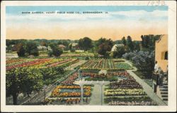 Show Garden, Henry Field Seed Co. Postcard