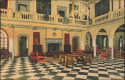 The Great Hall, John and Mable Ringling Residence Postcard