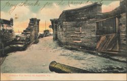 Entrance to Fort Marion, St. Augustine Postcard