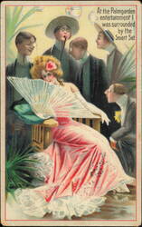 At the Palmgarden Entertainment Surrounded by the Smart Set Postcard