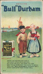 Bull Durham Smoking Tobacco Holland Advertising Postcard