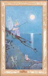 The Fisherman Fairy Illustration by Vivian Mansell Series Postcard