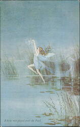 Fairy Playing Over the Pond by Ida Rentoul Outhwaite Postcard