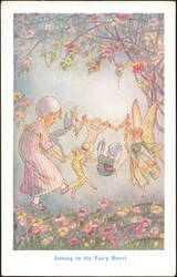Joining in the Fairy Revel Illustration Postcard
