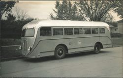 Bus Number 13 Streamlined Motor Coach Postcard