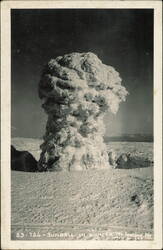 Sunball in Winter, Mount Spokane, Washington Postcard