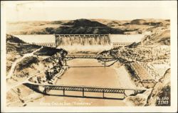 Grand Coulee Dam Completed View Postcard