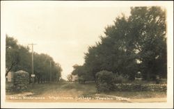 Main Entrance, Washburn College, Topeka, Kansas Postcard