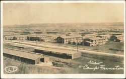 Camp Funston Military Barracks View Postcard
