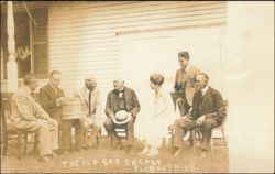 Calvin Coolidge, Thomas Edison, and Henry Ford in Plymouth Postcard