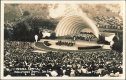 Vesper Service at the Hollywood Bowl Postcard