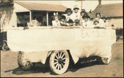 East Slope Parade Float with Children, 1917 Postcard