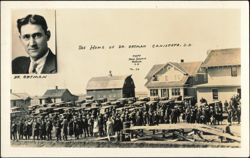 The Home of Dr. Ortman, Canistota, South Dakota Postcard