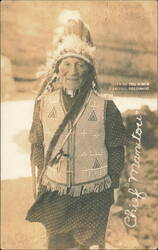 Chief Manitou, Cave of the Winds, Manitou, Colorado Postcard