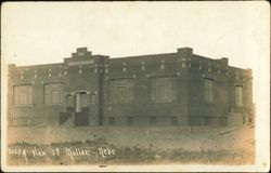 Mullen Nebraska Brick Building Postcard