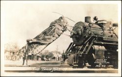 The Train Hold-Up, Giant Grasshopper and Steam Locomotive Garden City, KS