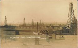 Oil Fields in Eldorado, Kansas Postcard