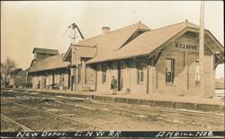 New Depot, C.N.W. R.R., O'Neill, Nebraska Postcard