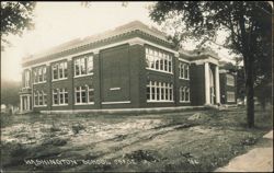 Washington School Building, Osage, Iowa Postcard