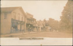 Johnson's Opera House Street Scene Postcard