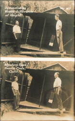 Mystery Spot Santa Cruz Height Difference Demonstration Postcard