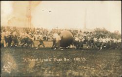 A Test of Speed Push Ball Game at I.S.C. 1915 Postcard