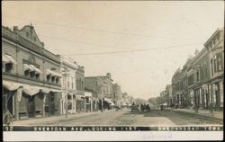 Sheridan Avenue Looking East, Shenandoah, Iowa Postcard