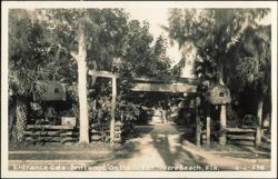 Entrance Gate, The Driftwood On the Ocean, Vero Beach, FL Postcard