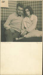 Adolf Dehn & Wife Mura in Paris Postcard