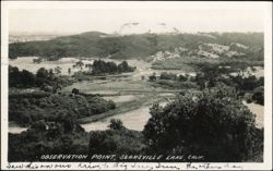 Observation Point, Searsville Lake Postcard