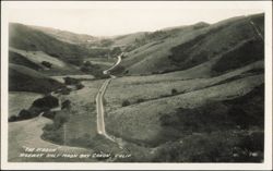 The Ribbon Highway, Half Moon Bay Canon, California Postcard