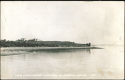 View from Pripet Landing, Islesboro, Maine Postcard