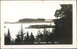 Dark Harbor, Maine Coastal View Postcard