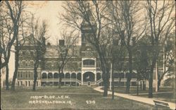 Main Building, Iowa Soldiers Home, Marshalltown Postcard