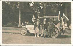 Bohemian-American Contingent at Mid-Pacific Carnival Postcard