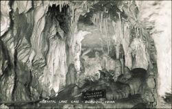 The Lost Gardens, Crystal Lake Cave, Dubuque, Iowa Postcard