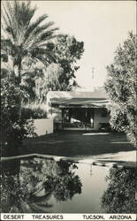 Desert Treasures, Residential Home with Pool Postcard