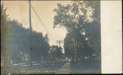 Odell Avenue Street Scene Postcard