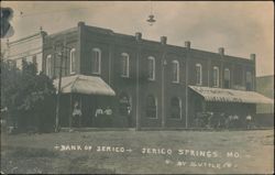 Bank of Jerico, Jerico Springs, Missouri Postcard