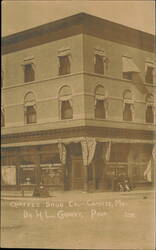 Chaffee Drug Co. and Dr. H.L. Cordrey, Chaffee, MO Postcard