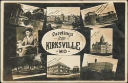 Greetings from Kirksville, Missouri Multi-View Collage Postcard