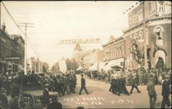 I.O.O.F. Parade, York, Nebraska, 1911 Postcard