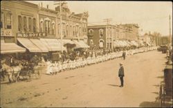 Kindergarten Parade, May 12, 1909, York, Nebraska Postcard