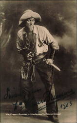 Autographed William Fraser Brunner as Jim Fenner in Silver Creek Postcard