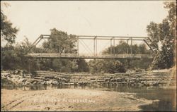 River Bridge Near Rosendale, Missouri Postcard