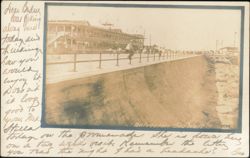 Galveston Sea Wall and Promenade Postcard