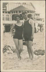 Artist Adolf Dehn & Mura Ziperovich Binz Beach, Rügen, 1923 Postcard